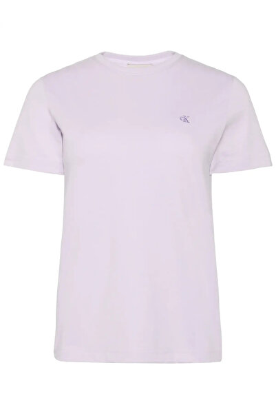 Calvin Klein SS MONOGRAM CREW TEE, 3OQ Mor Kadın T-Shirt