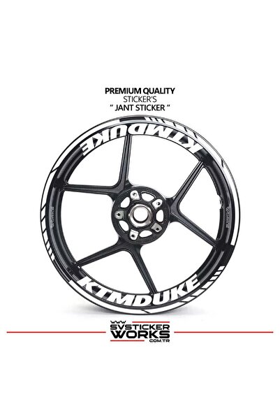 ARONA Ktm duke wheel sticker - interior & exterior - ktm duke text decal model