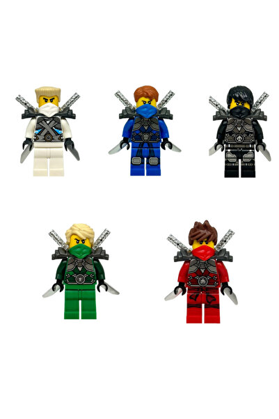 yamanS Ninja Lloyd Kai Zane Jay Cole Stone Armor Set Figür Yapı Blok Oyuncak(...