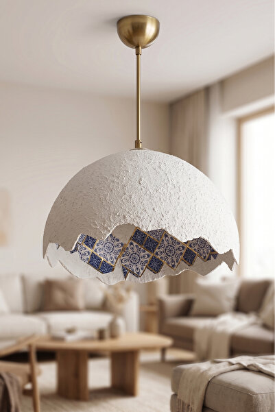 Hmydesign Handmade Wabi Sabi Karbon Beton Avize - Tsukiro