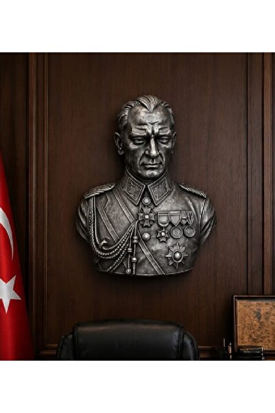 Yaratıcı sanatlar atölyesi ATATÜRK Duvar Büstü Duvar Heykeli Dekoratif Asma D...