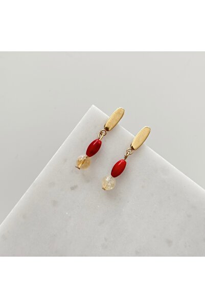 Vesce Atelier Coralia Natural Stone Earrings