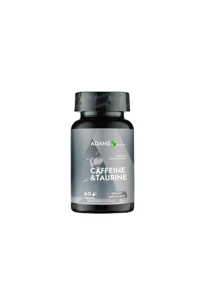 Adams Supplements Caffeine + Taurine 680mg 60cps