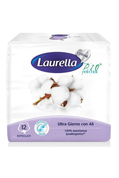 Laurella Absorbante de Zi cu Aripioare din Bumbac Organic- BIO Cotton, 3 pica...