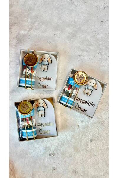 LİMERA HEDİYELİK İSİM BASKILI ATLI KARINCA-MAGNET BEBEK HEDİYELİĞİ (Bebek Hed...