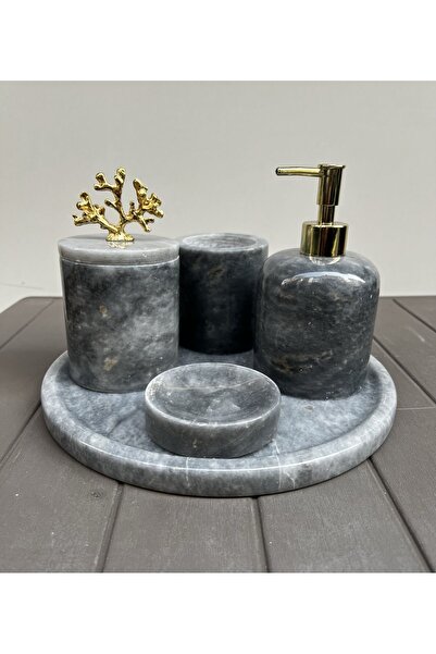 best side 5 Lİ Banyo Seti %100 Mermer