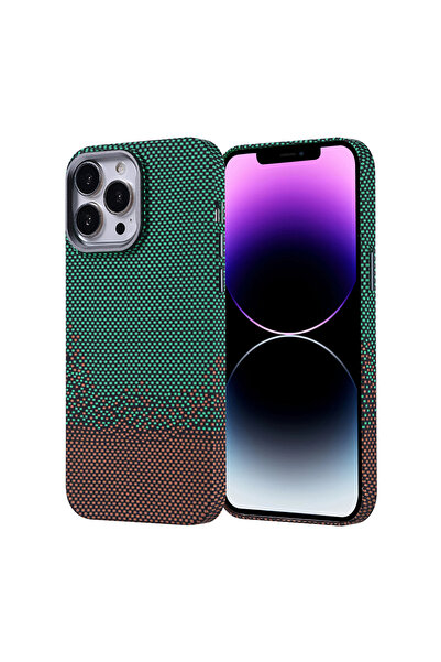 zore iPhone 14 Pro Max Kılıf Ultra İnce Magsafe Karbon Fiber Görünümlü İnce H...