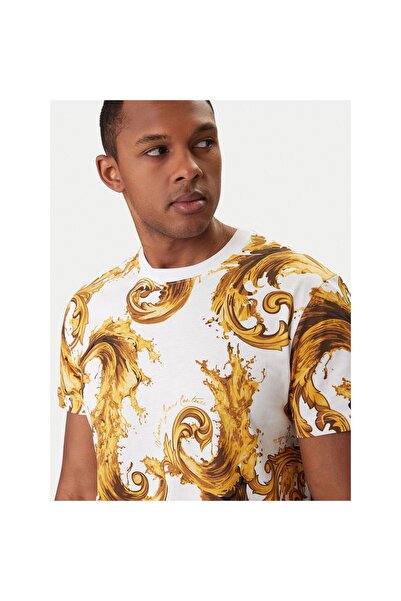VERSACE JEANS COUTURE Ανδρικό T-shirt 80GAH6S0 JS543 Λευκό