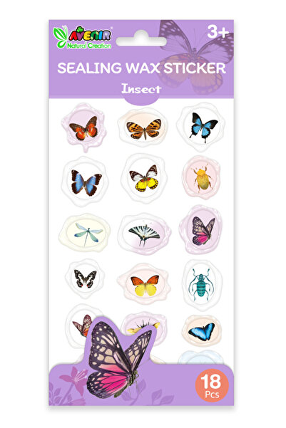 AVENİR Abtibilduri imitatie sigiliu - Insecte, colectia Creatii Naturale,