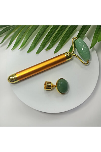 YEYE Made In Nature Rolă de masaj facial vibrantă din jad verde Yeye