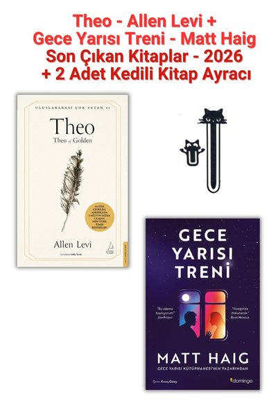 Domingo Yayınevi Theo - Allen Levi + Gece Yarısı Treni - Matt Haig + 2 Adet A...