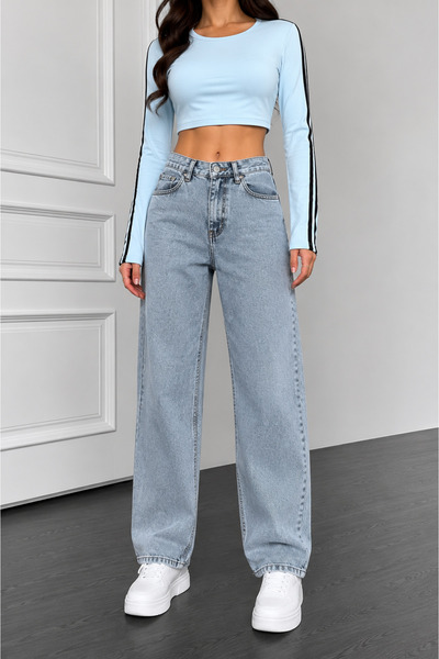 sion jeans Julia Milano Snow Wash Light Blue Daily Comfortable Wear Lycra Sup...