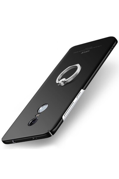 MSVII Ματ Θήκη Πλάτης (Xiaomi Redmi Note 4X) (Snapdragon) (Μαύρος Δακτύλιος)