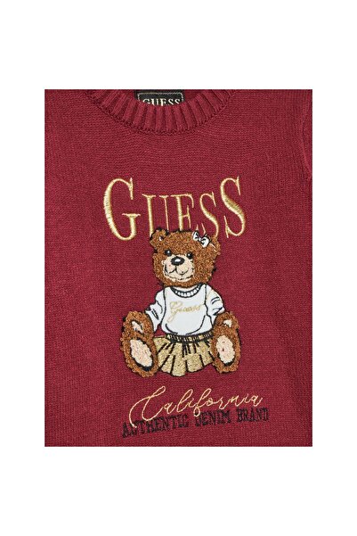 Guess Rochie tricotată pentru fete K5BK01Z3GS0 Bordeaux
