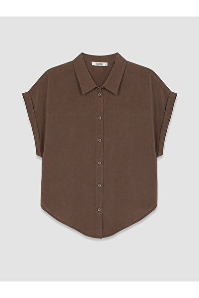 LC Waikiki Modal Blend Asymmetric Cut Women's Shirt