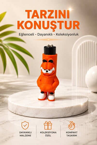 Store Venta Maker 3D Baskı Çakmak Kılıfı, Dekoratif Koleksiyonluk Çakmak Koru...