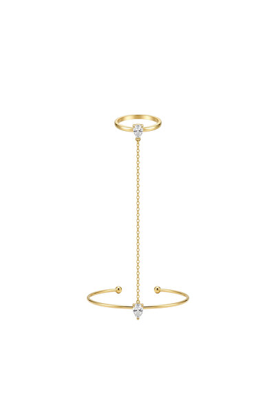 Charmist Steel Drop Stone Clamp Şahmeran Gold