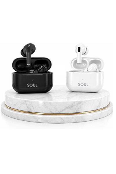 Soul SOUL18 Air Pro True Wireless Earbuds Twin Pack | 1 Black + 1 White | Blu...
