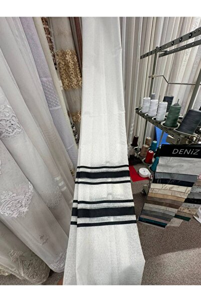 MERT TEXTILE Μαύρη κουρτίνα με κρυστάλλινο σχέδιο / Κατασκευάζεται σύμφωνα με...