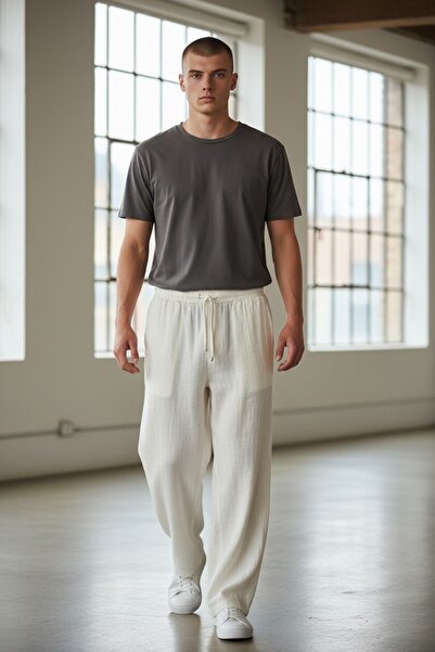 Hvit Stein White Muslin Trousers