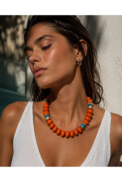 Rossetto Atelier Orange Xo Necklace
