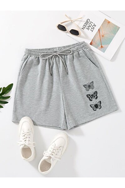 classy moda شورت صيفي مطبوع بتصميم خاص ذو خصر مرتفع وقصة مريحة للجنسين