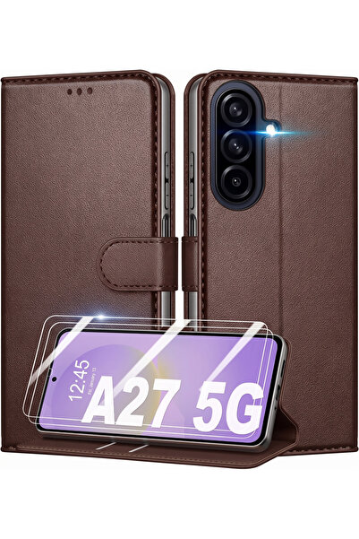 Rivor Samsung Galaxy A27 Uyumlu Kılıf Kamera Korumalı Kapaklı Kartlıklı Cüzda...