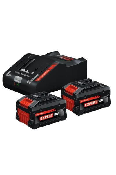 Bosch Professional EXPERT 2x 8Ah Batteries and Charger Set EXBA18V-80, EXAL18...