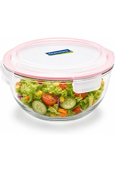 Glasslock Glass Mixing Bowl 2000ml Tempered Glass Airtight BPA Free Locking L...