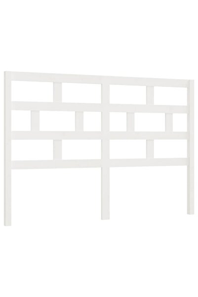 vidaxl Tăblie de pat, alb, 141x4x100 cm, lemn masiv de pin