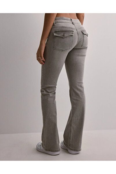 Messy Girls Spanish Style Stretch Fabric Low Waist Bootcut Back Pocket Button...