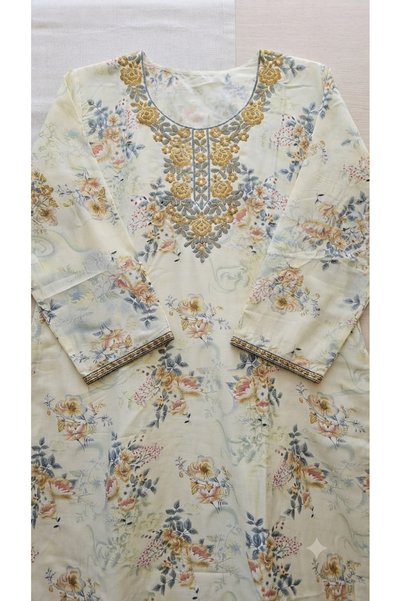 Maison Emarat Garden Embroidered Jalabiya – Luxury Floral Modest Maxi Dress