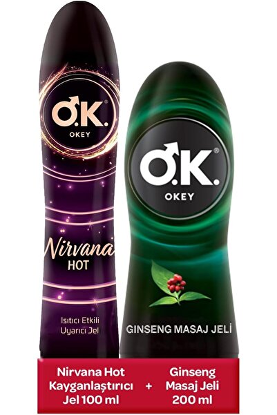 syncticaret Okey Ginseng Kayganlaştırıcı ve Masaj Jeli (1 x 200 mL) + Okey Ni...