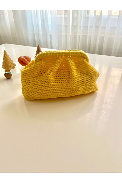 Knittingworld Macrame Bag, Portfolio Bag, Handbag, Knit Bag, Clutch Bag