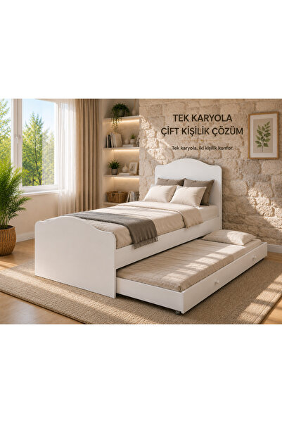 VENATTO pablo yavru yataklı,depolama alanlı karyola(%100mdf)