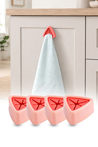 Delvos 4'lü Yapışkanlı Mutfak Lavabo Havlu Askısı Bez Tutucu Banyo Organizer ...
