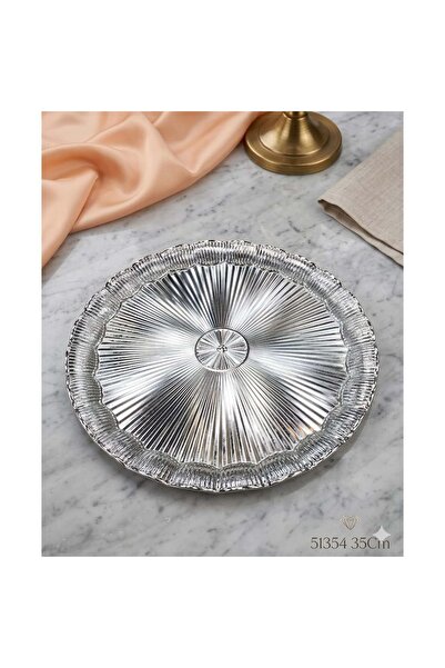 konak alışveriş 51354 - Presentation Tray Round 35cm Gmş