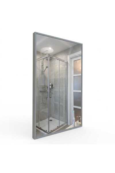 USART BANYO Reflectus | Plus Soft Gri Banyo ve Duvar Aynası 65x40 Mdf Çerçeve...