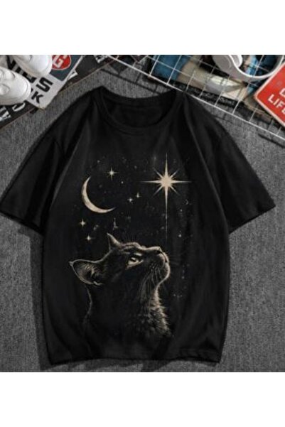 bellanova Unisex πολύχρωμο μπλουζάκι με στάμπα Oversize Streetwear Άνετη εφαρ...