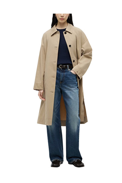 Tommy Hilfiger Γυναικεία Καπαρντίνα Μπεζ WW0WW49842-AEH
