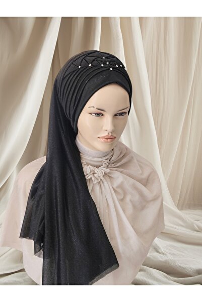Nuray hazır duvak Black Glittery Zümra Model Moon Veil, Ready-Made Veil, Read...