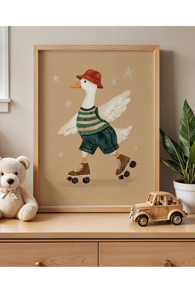Creatick Design Bebek Ve Çocuk Odası Duvar Dekorasyonu Masif Ahşap Çerçeveli ...