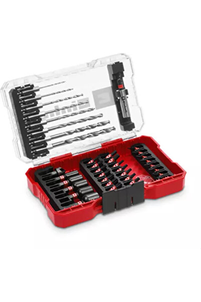 Einhell Set 39 biti si burghie 49108773 biti de 25 mm burghie de metal suport...