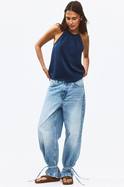 H&M Krinkle Saten Üst