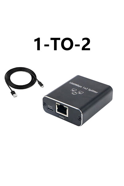 Choice 1-to-2 1 to 2 Gigabit Ethernet Splitter RJ45 LAN Network Adapter 1000M...
