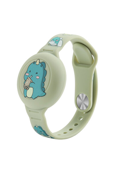 Choice5 Little dinosaur Waterproof Silicone Wrist Band Skin Case for AirTag T...