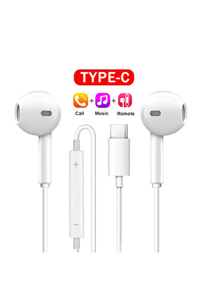 Choice1 Type C Headphones For 14 13 12 11 in-ear Earphones Redmi Note 10 9 8 ...