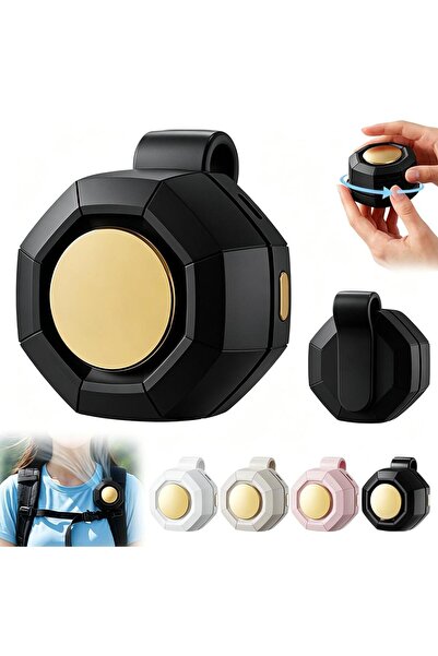 Choice1 black New Mini Waist Clip Fan Whirlwind Bladeles Handheld Fan USB Rec...