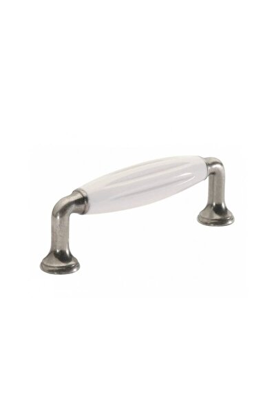 OEM Maner antic argint cu insertie alba 96mm