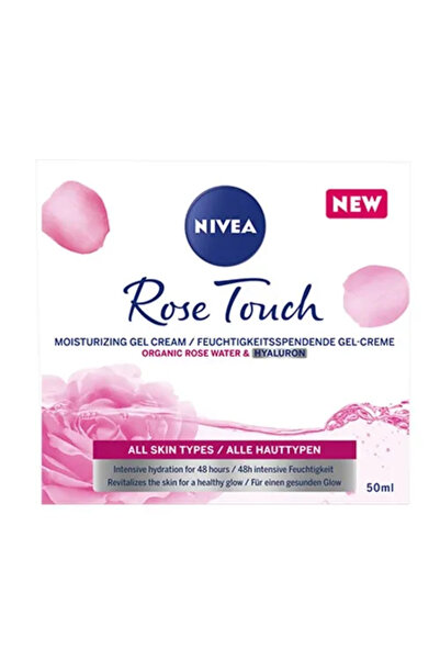 NIVEA Cremă de zi Rose Touch cu apă de trandafiri, 50 ml